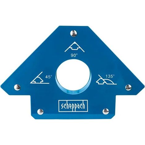 Escuadra de soldadura magnetica Scheppach angulos 45-90-135 grados