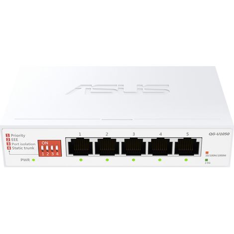 ASUS QG-U1050 Switch Non gestito 2.5G Ethernet (100/1000/2500) Bianco (1/5)