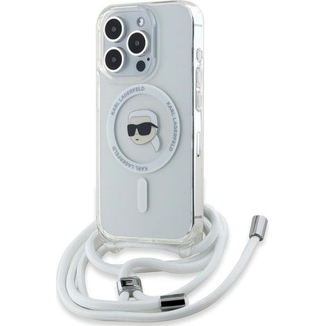 Transparente Karl Lagerfeld Crossbody MagSafe Hülle für iPhone 15 Pro Max (1/5)