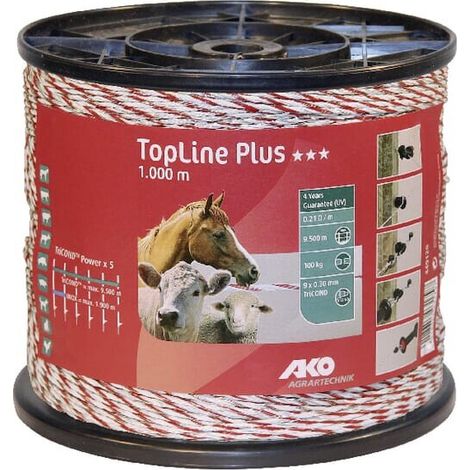 Filo TriCond bianco/rosso1000m AKO 449120