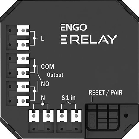 Relé inteligente - relé Zigbee inteligente para sistema inteligente Engo, 1X12A, NO-COM (1/3)