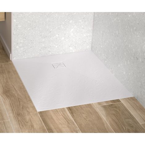 Receveur Kinecity en SMC Extrat plat 2,5cm découpable PN24 Taille 90X90 - KINEDO RD1321