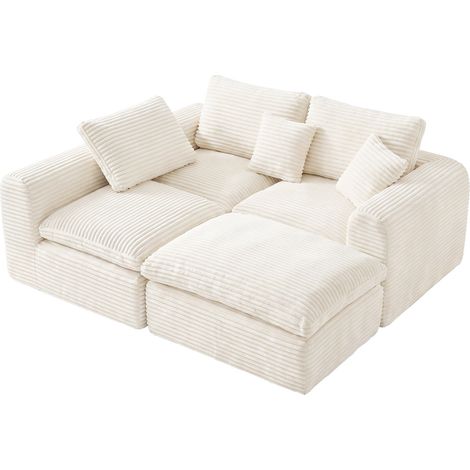 Modulare Divano 3-in-1 Personalizzabile: Diventa Sofà L o Letto Temporaneo (1/5)