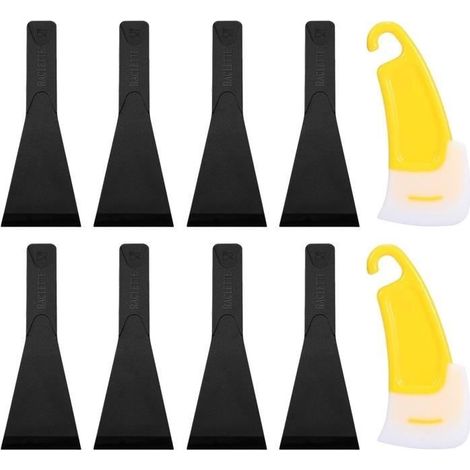 8 Spatule Pour Poêlon,2 grattoirs nettoyage,Plastique Nylon Spatule Raclette,spatule pour raclette anti-adhésif,Ustensile de Cuisine (1/4)