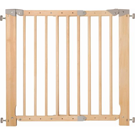 Nordlinger – Barrière de sécurité amovible pour chien en bois – Longueur réglable 70 à 103 cm – Hauteur 77 cm – Fixation par pression à 4 points (1/3)