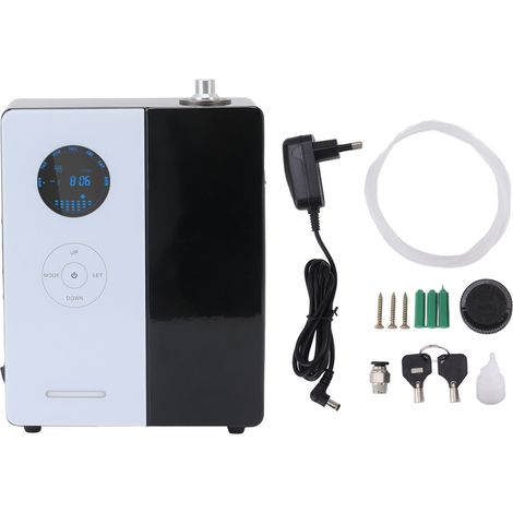 Diffuseur d'huiles essentielles électrique 200 ml, montage mural, compatible WiFi, pour bureau, blanc, prise UE 100-240V (1/5)