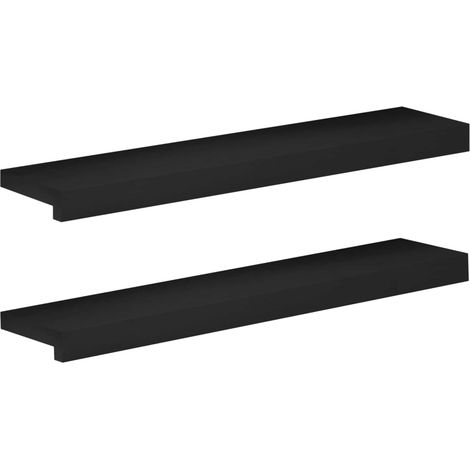 Window Sills 2 pcs Black 70 x 15 x 2 cm Solid Beech Wood vidaXL (1/5)