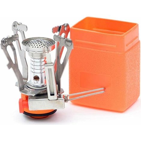 Réchaud à gaz portable 3000 W – Brûleur pliable léger avec allumage piézoélectrique – Support antidérapant pour randonnée (1/5)