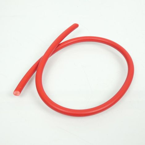 Zündkerzenkabel RSM, Ø 7 mm x 50 cm, rot, für Moped, Roller, (1/2)