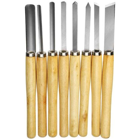 8Pcs Kit De Outil De Sculpture Sur Bois Set Ciseau à Bois