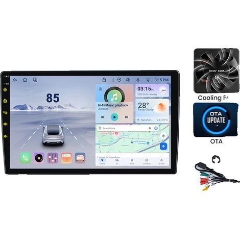 Autorradio, soporte multimedia, controles en el volante, compatible con Nissan Qashqai J10 2006-2013, PX2 (4GB 64GB)B Nuevo (1/2)