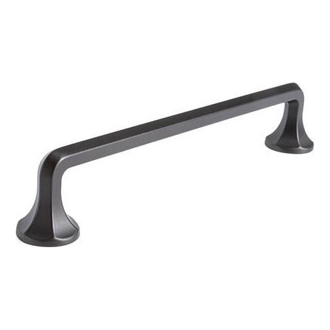 tirador de mueble riolita. zamak. negro mate. asa recta - giusti acabado negro mate dist. agujero dist. 160mm.