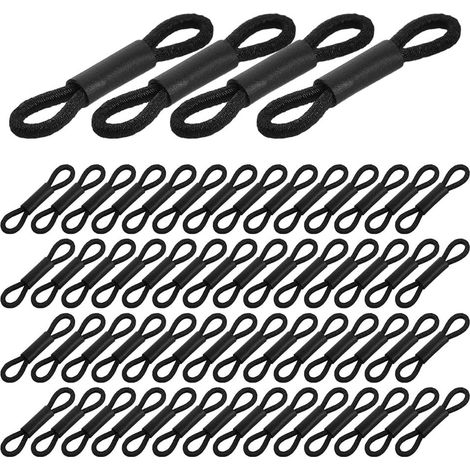 200 Pièces Couverture du Pied de Poulet Bracelet de Poulet Bandes de Jambes d'oiseau Bandes d'identification volaille Jambe de Poussins Plastique Noir (1/5)
