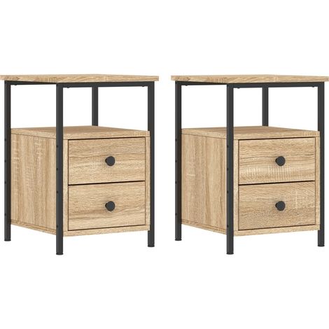 Maison Exclusive - Comodini 2pz Rovere Sonoma 34x35,5x50 cm in Legno Multistrato