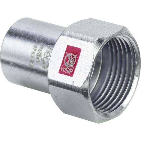 Viega Insert Prestabo 559151 18 mm x Rp 3/4, acier non allié, extrémité mâle