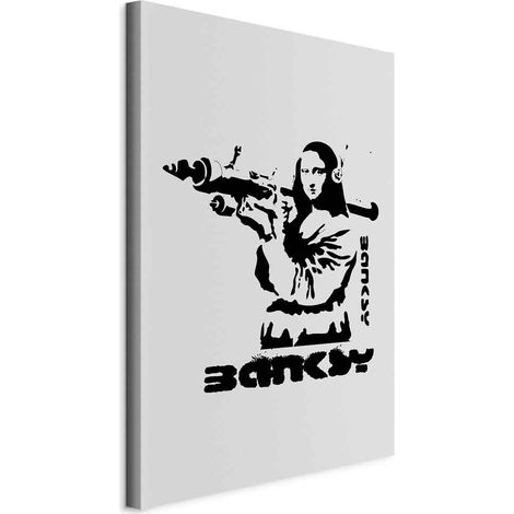 Peinture - Duel de contrastes (1ère partie) - Banksy sur une fresque murale avec la Joconde (1/5)