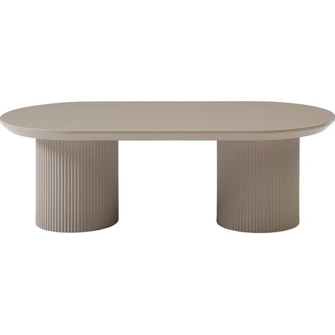 Table basse en MDF - Taupe - LORIMILA (1/4)