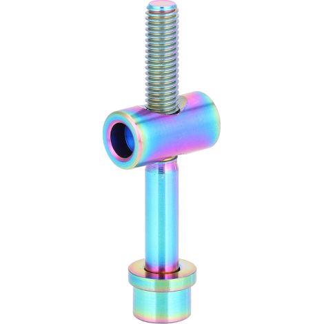 Vis M5 30/35/40mm Alliage Titane pour Tige de Selle Vélo, Tête Ronde Vis Arc-en-Ciel M5x40 (1/5)