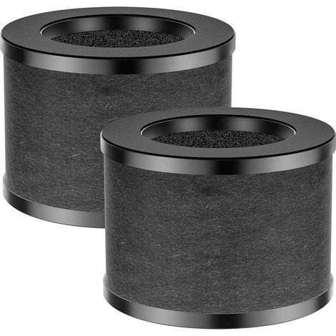 (2 pièces) Pièces détachées pour purificateur d'air - Filtre compatible avec ToLife TZ-K1, AROEVE MK01 MK06, préfiltre à charbon actif, rotation à 360° (1/4)