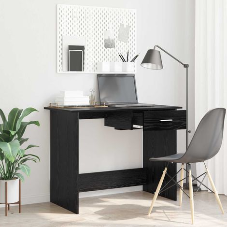 Escritorio Roble negro 100 x 50 x 76 cm Madera contrachapada