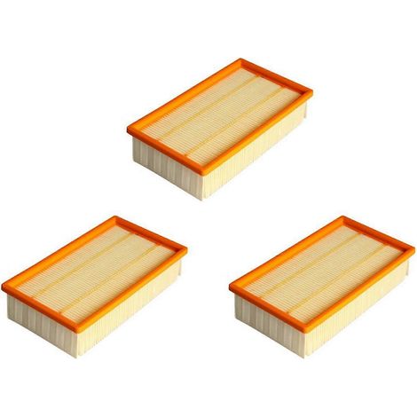 Lot de 3 filtres à air de rechange pour aspirateur KARCHER NT25/1, NT45/1, NT55/1, NT361 ECO, NT561 ECO et NT611 ECO (1/5)