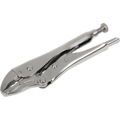 Sealey AK6820 Premier Locking Pliers Curved Jaws 185mm 0-38mm Capacity