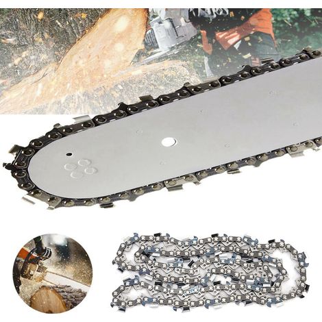 Chaine tronconneuse 20 pouces pas 325 pouce 76 maillons rechange metal pour scie a chaine entretien (1/5)