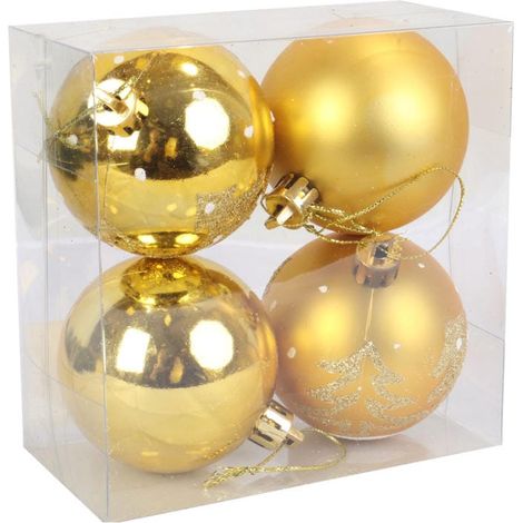 Set di 4 palline di plastica da 6 cm (1/5)