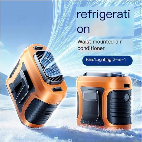 Ventilateur portable à pince de taille 2026, batterie 6000 mAh, ventilateur personnel portable, haute vitesse 13500 tr/min, longue autonomie en extérieur (1/5)