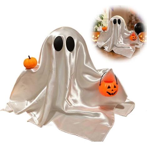 Halloween Ghost Figurine - Cloth Ghost Decor for Living Room or Office (1/5)