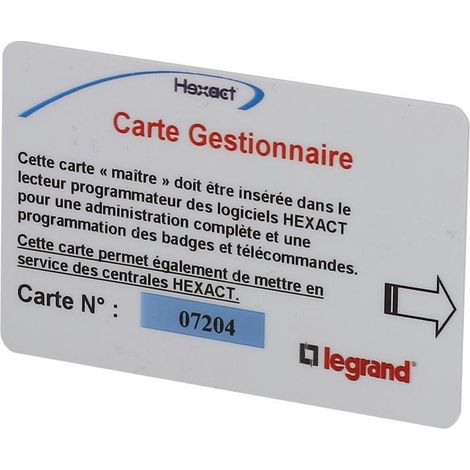 Carte gestionnaire (BT348253) (1/2)