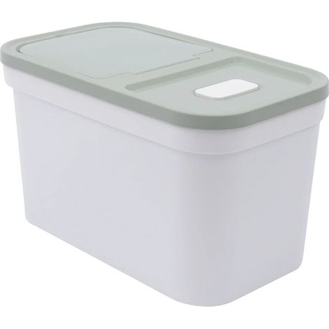 Boîte de stockage de riz, design hermétique, grande capacité, vert (1/2)