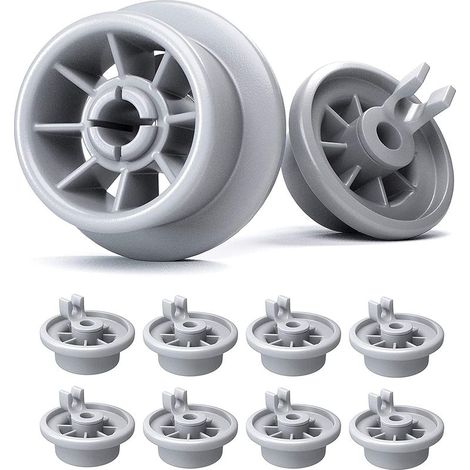 Lot De Roulettes Panier Lave-vaisselle – Roulettes Lave Vaisselle Compatibles Avec La Majorité De Lave-vaisselles – Chariot à Roulettes Pour Lave Vaisselle 8 Couverts (8 Pièces). (1/3)