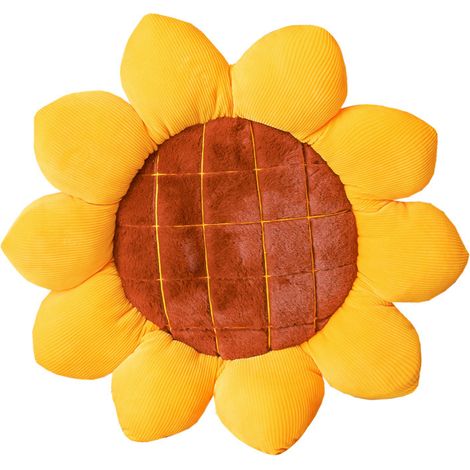 Filiyano-Coussin de sol fleuri, coussin en forme de tournesol, coussin de siège mignon pour chai (1/5)