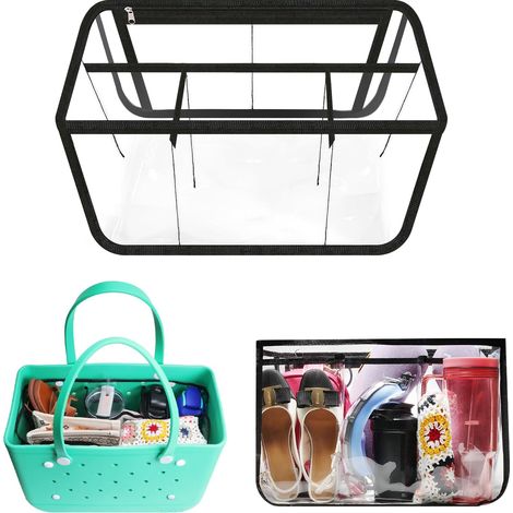Organisateur de sac de plage transparent, accessoire d'origine pour sac Bogg Bag X Large, idéal pour organiser votre sac et optimiser l'espace. (1/5)