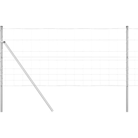 Maison Exclusive - Ground Fix Geschweißter Drahtzaun 25 x 1 m (B