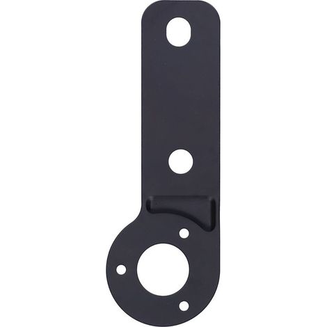 Plaque de fixation en fer noir pour support de prise européenne - Véhicule utilitaire, remorque, camping-car, voiture (1/5)