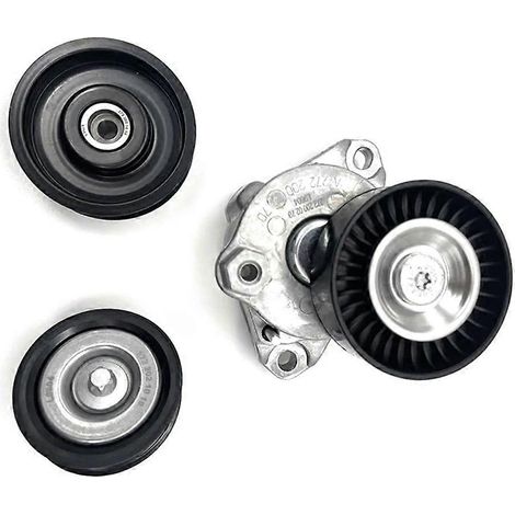 Ensemble tendeur de courroie d'entraînement et 2 galets tendeurs pour moteur Mercedes-Benz M272 M273 (A2722000270, A2722021019, A2722021419-SFYGV) (1/5)