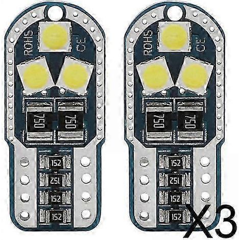3x2 Stück W5W T10 194 168 DC12V LED-Leuchten Glühbirne Innenraumleuchte Kartenleuchte Rotlicht SZRH AM