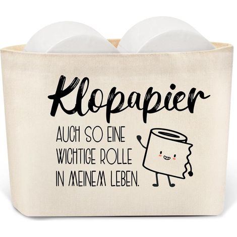 Rangement amusant pour papier toilette, décoration de salle de bain, panier de papier toilette amusant, sac de rangement pour papier toilette, panier (1/5)