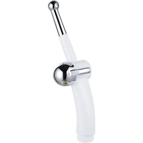 Pommeau de douche à main pour femme, adapté au lavage des femmes, au lavage des couches de bébé, au nettoyage de la douche, au robinet de toilette, au pommeau de douche, au bidet, argenté G1/2 (1/5)