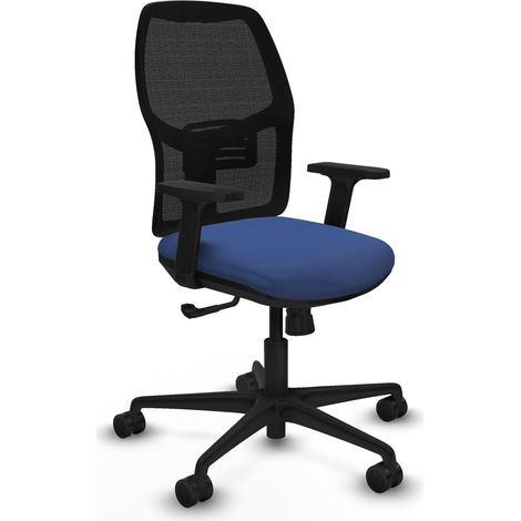 Chaise de bureau piqueras y crespo Alfera noir mousse découpée (1/2)