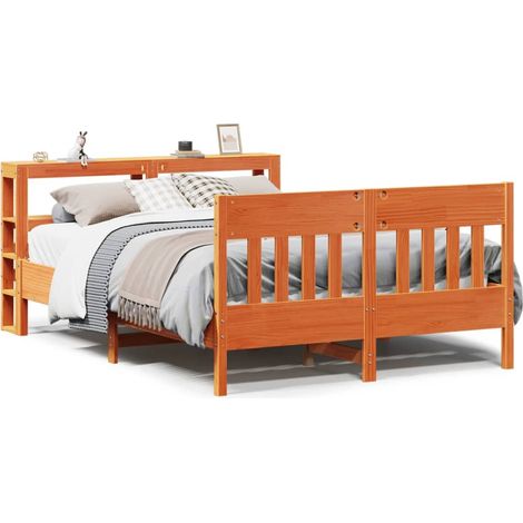 Maison Exclusive - Letto senza Materasso Marrone Cera 120x190 cm in Legno di Pino