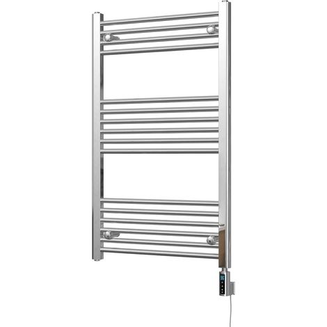 Zennor - Chrome Electric Towel Rail H1000mm x W600mm Straight 300w Thermostatic WIFI (1/3)