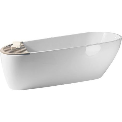 AQUATECH Baignoire îlot 170x56x70cm, blanc (1/5)