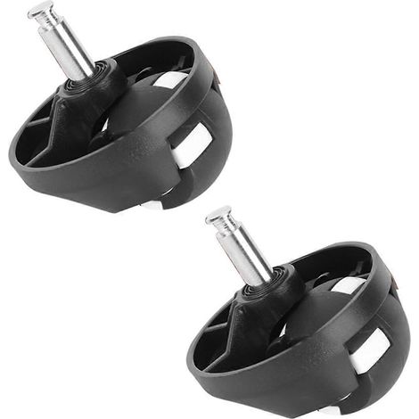 Set mit 2 universellen Schwenkrädern für RoboVac-Staubsauger, schwarz (1/5)