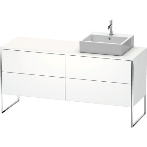 Duravit XSquare Meuble sous-lavabo sur console au sol, 4 tiroirs,