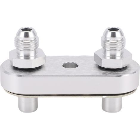 Plaque d'adaptation pour refroidisseur de transmission 6AN – Compatible 6L80E, 6L90E, 8L90E, avec raccords 6AN (3/8"), joint et boulons inclus, remplacement OEM 551121 6AN/8AN (1/5)