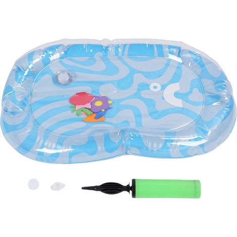 Lit d'eau gonflable pour animaux de compagnie, anti-rayures, amusant, en PVC épais, tapis de jeu sensoriel rafraîchissant Portable pour chats et chiens L (1/5)