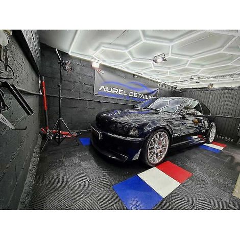 Fournitures de detailing automobile haut de gamme d'usine : salle de lavage, atelier, éclairage LED alvéolé (échantillon personnalisable) (1/5)
